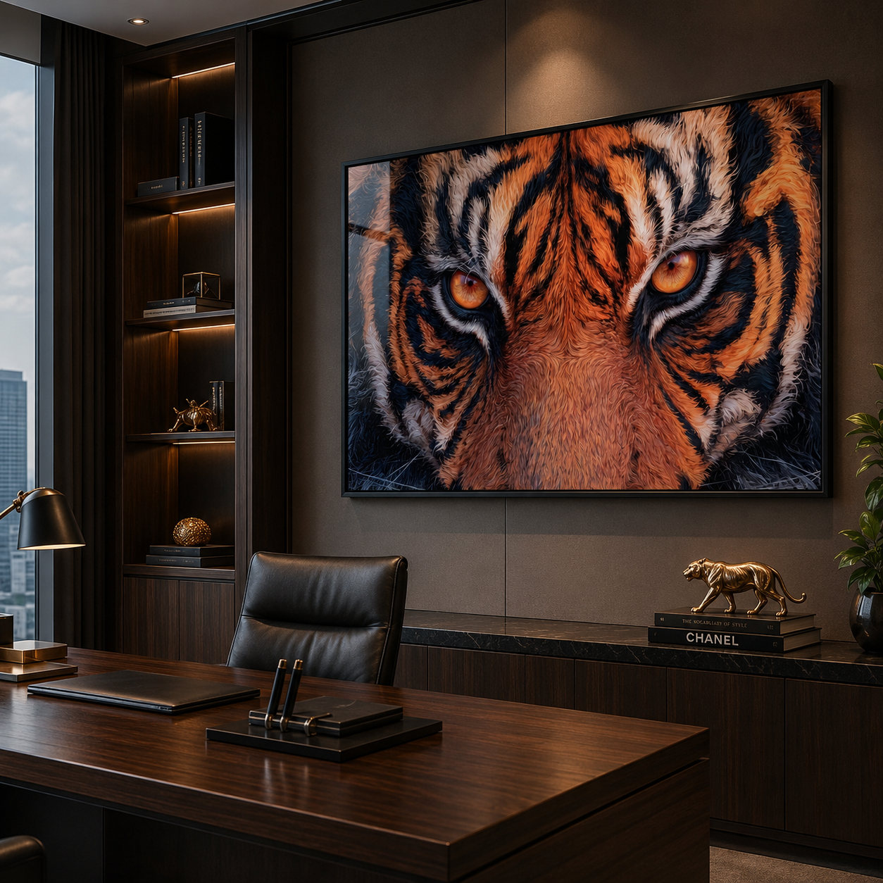 Arte Digital + Mockups - Olhar de Tigre